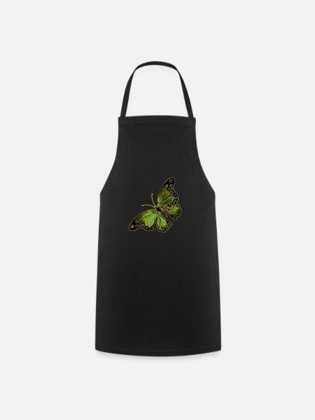 butterfly - Cooking Apron - black