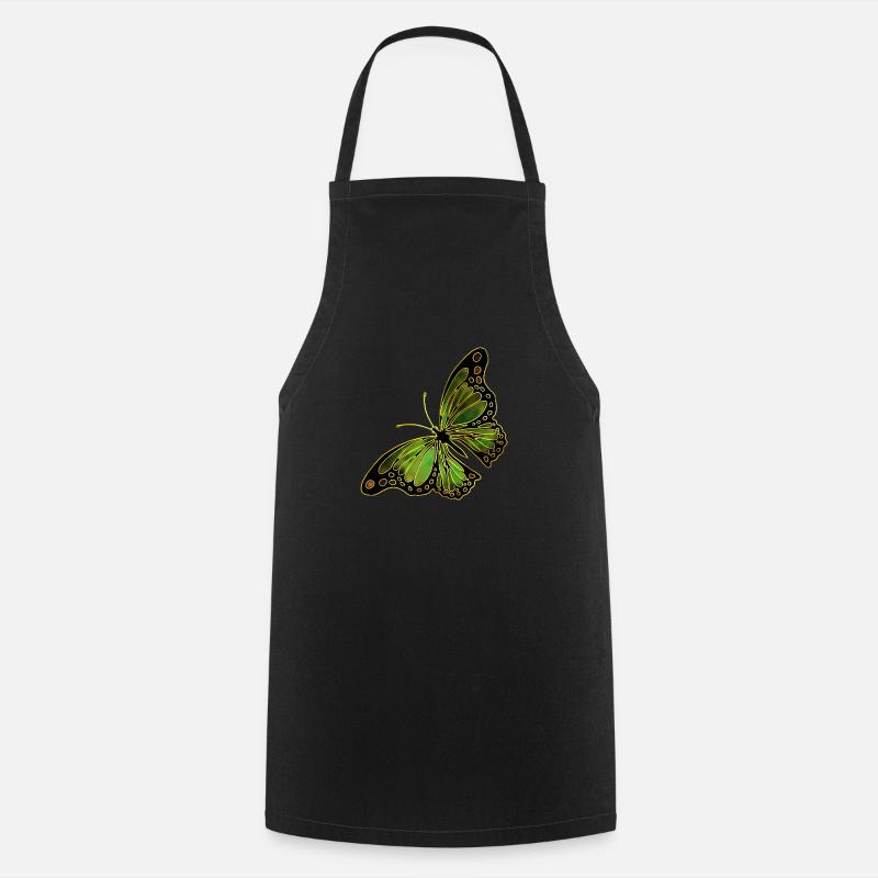 Schmetterling - Kochschürze - Schwarz