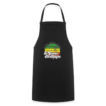 Chaque petit truc sera bon Jamaïque - Tablier de cuisine - noir - Devant - AI Model Male 185 dark (185cm)