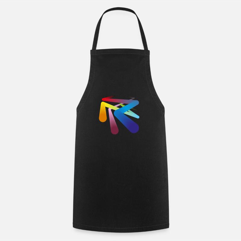 Pipelines de couleurs - Tablier de cuisine - noir