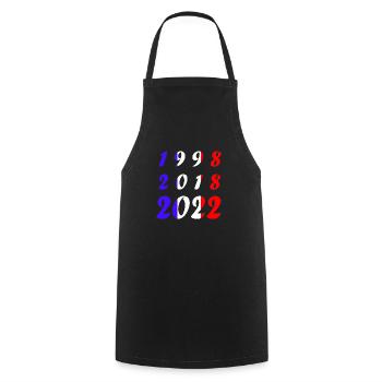 National team France Football World Cup - Cooking Apron - black - Front - AI Model Male 185 dark (185cm)