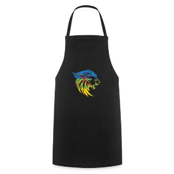 AMAZIGH SYMBOLE BERBERE Z IMAZIGHEN - Tablier de cuisine - noir - Devant - AI Model Male 185 dark (185cm)