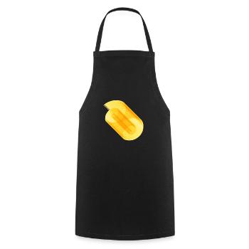 Unendliche Rolle - Kochschürze - Schwarz - Vorne - AI Model Male 185 dark (185cm)