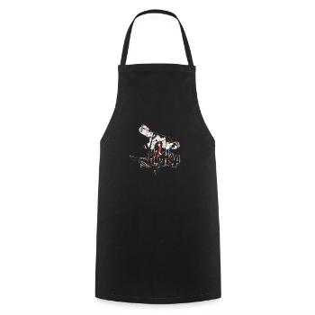Hip Hop Musik Blues Pop Rock Tanz Breakdance - Kochschürze - Schwarz - Vorne - AI Model Male 185 dark (185cm)