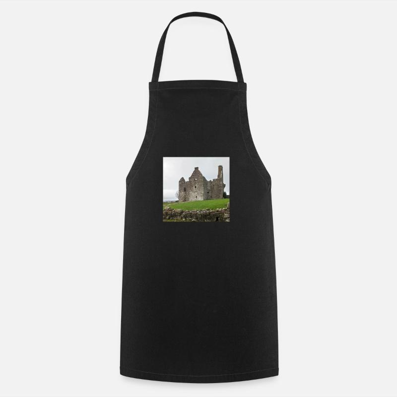 Tully Castle, County Fermanagh, Ireland. - Cooking Apron - black