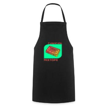 Generation Mixtape Kassette Kidcore Geschenk Idee - Kochschürze - Schwarz - Vorne - AI Model Male 185 dark (185cm)