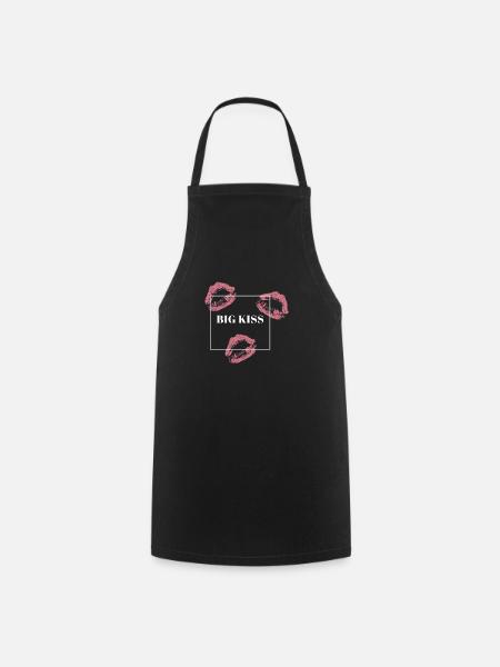 Big kiss - Cooking Apron - black