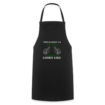 Awesome Gardener - Cooking Apron - black - Front - AI Model Male 185 dark (185cm)