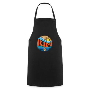 Kim Shirt Vintage Sunset Kim Groovy Tie Dye - Cooking Apron - black - Front - AI Model Male 185 dark (185cm)