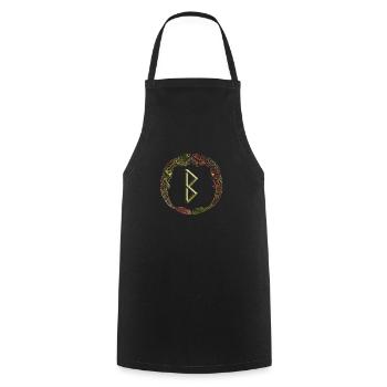 Berkano - Cooking Apron - black - Front - AI Model Male 185 dark (185cm)