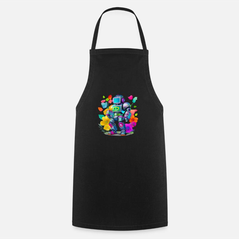 Robot - Tablier de cuisine - noir