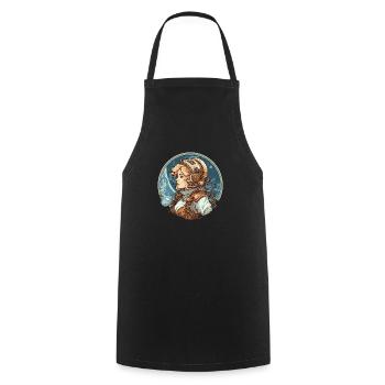 Astro Beauty 1 - Cooking Apron - black - Front - AI Model Male 185 dark (185cm)