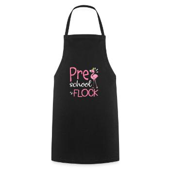 Troupeau préscolaire Flamingo Retour à l’école - Tablier de cuisine - noir - Devant - AI Model Male 185 dark (185cm)