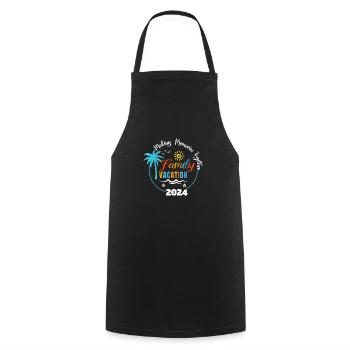 Family Vacations Making Memories Together - Cooking Apron - black - Front - AI Model Male 185 dark (185cm)