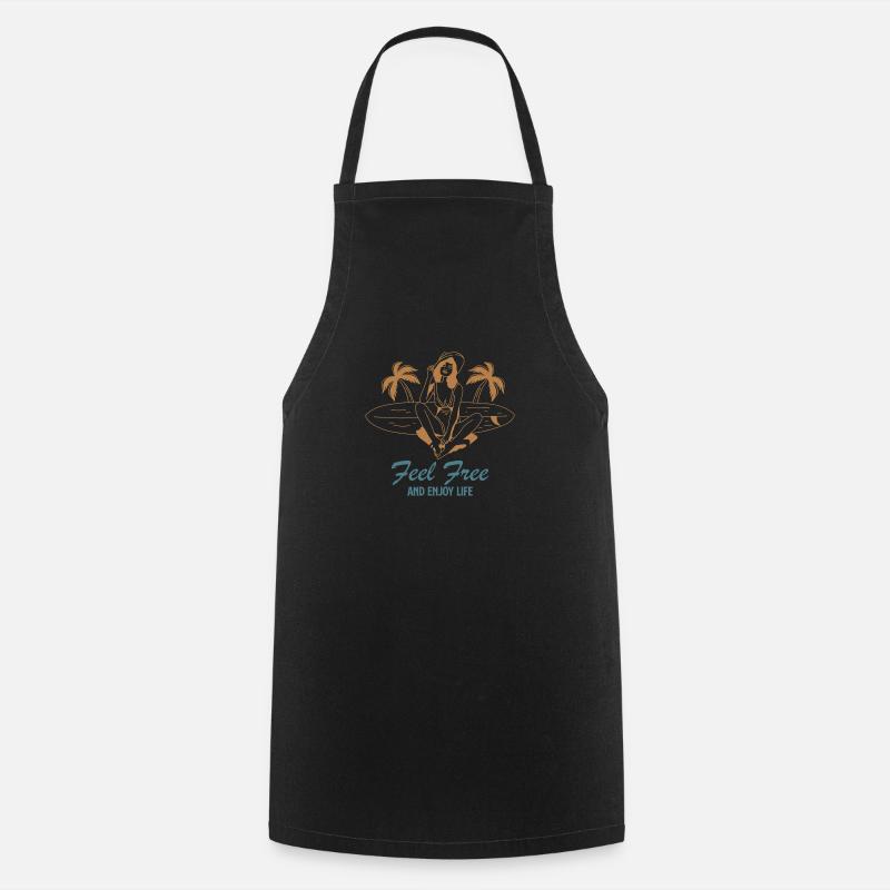 Sentez-vous libre l’été - Tablier de cuisine - noir