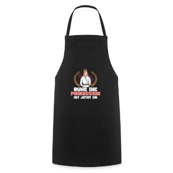 Rest The Princess Is Here Now Martial Arts Karate - Cooking Apron - black - Front - AI Model Male 185 dark (185cm)