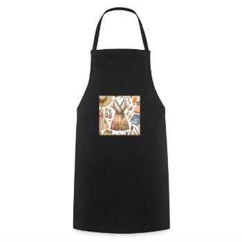 Look of the day. - Cooking Apron - black - Front - AI Model Male 185 dark (185cm)