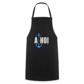 Qui dit - Tablier de cuisine - noir - Devant - AI Model Male 185 dark (185cm)