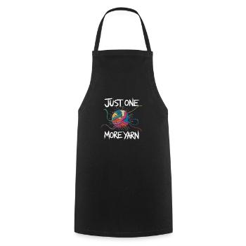 Amateur de tricot créatif recherché - Tablier de cuisine - noir - Devant - AI Model Male 185 dark (185cm)