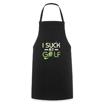 I Suck At Golf Amateur Golfer - Kochschürze - Schwarz - Vorne - AI Model Male 185 dark (185cm)