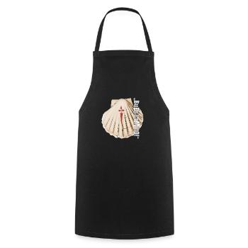 Scallop - Cooking Apron - black - Front - AI Model Male 185 dark (185cm)