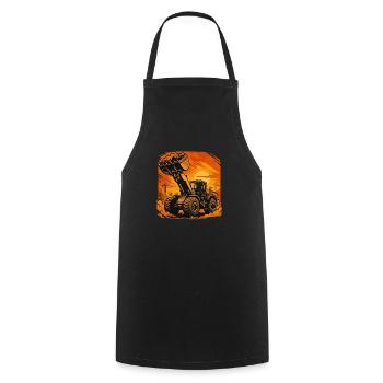 Chargeuse sur pneus - Tablier de cuisine - noir - Devant - AI Model Male 185 dark (185cm)