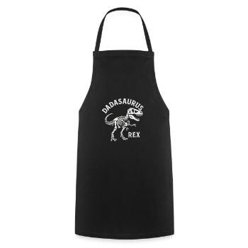 Daddysaurus Rex T-Rex Dinosaur Dad Gift - Cooking Apron - black - Front - AI Model Male 185 dark (185cm)
