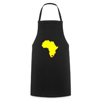 South Africa, Heart of Africa - Cooking Apron - black - Front - AI Model Male 185 dark (185cm)