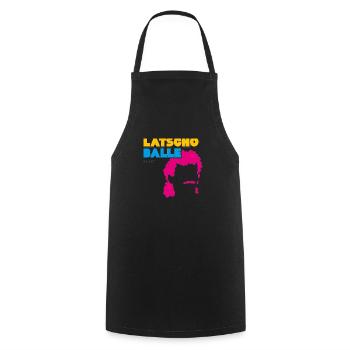 Latscho Balle - Kochschürze - Schwarz - Vorne - AI Model Male 185 dark (185cm)