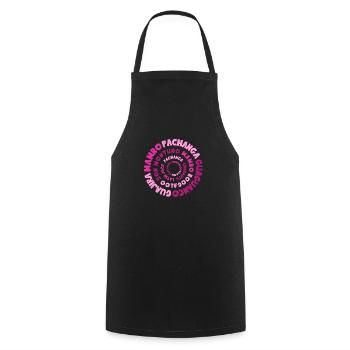 Histoire de la Salsa - Chemises de danse Salsa - Tablier de cuisine - noir - Devant - AI Model Male 185 dark (185cm)