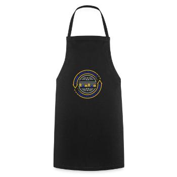 Time Travelers (Song) - Cooking Apron - black - Front - AI Model Male 185 dark (185cm)