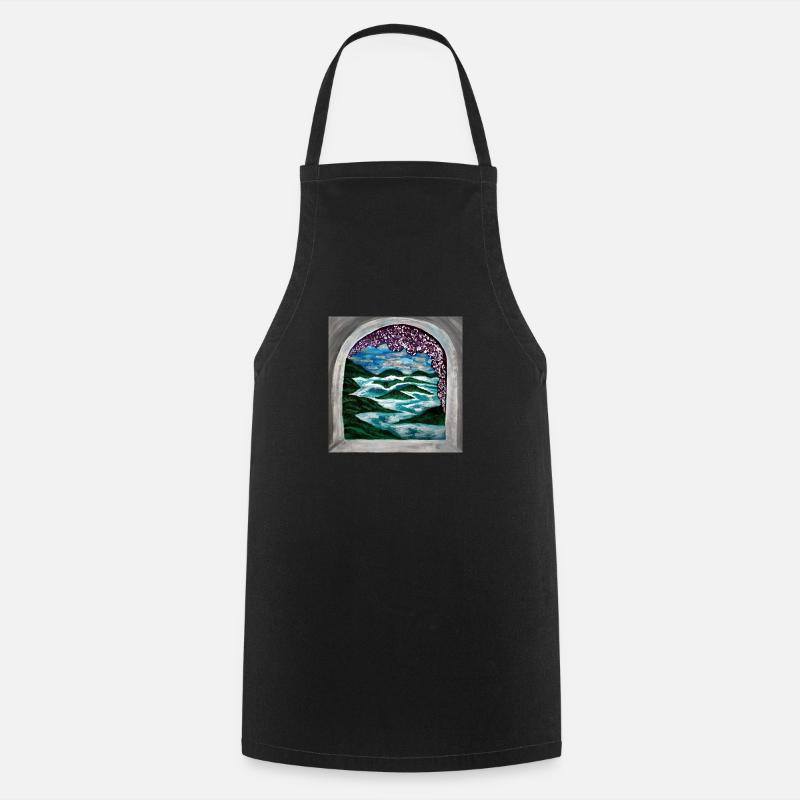 Painting 'Atlantis' - Cooking Apron - black