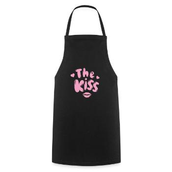 The Kiss - Tablier de cuisine - noir - Devant - AI Model Male 185 dark (185cm)