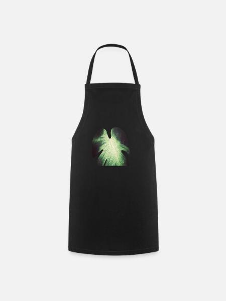 Monstera - Kochschürze - Schwarz