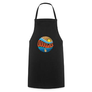 Douglas Shirt Vintage Sunset Douglas Groovy Tie - Cooking Apron - black - Front - AI Model Male 185 dark (185cm)
