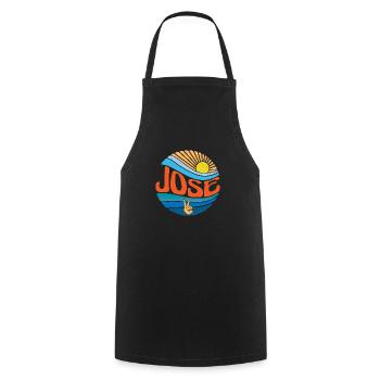 Jose Shirt Vintage Sunset Jose Groovy Tie Dye - Cooking Apron - black - Front - AI Model Male 185 dark (185cm)