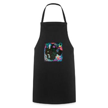 SF - Tablier de cuisine - noir - Devant - AI Model Male 185 dark (185cm)