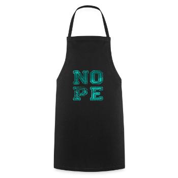 NOPE - ne soyez pas un béni-oui-oui! - Tablier de cuisine - noir - Devant - AI Model Male 185 dark (185cm)