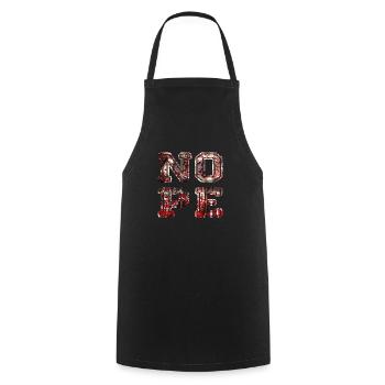 NOPE - don't be a yes-man! - Cooking Apron - black - Front - AI Model Male 185 dark (185cm)