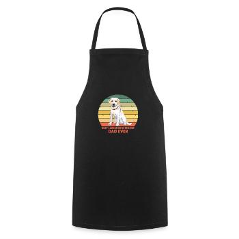 Best Labrador Retriever Dad Ever T Shirt - Cooking Apron - black - Front - AI Model Male 185 dark (185cm)