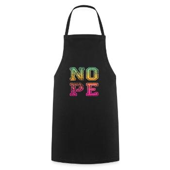 NOPE - ne soyez pas un béni-oui-oui! - Tablier de cuisine - noir - Devant - AI Model Male 185 dark (185cm)