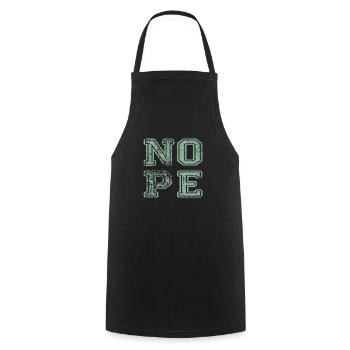 NOPE - ne soyez pas un béni-oui-oui! - Tablier de cuisine - noir - Devant - AI Model Male 185 dark (185cm)