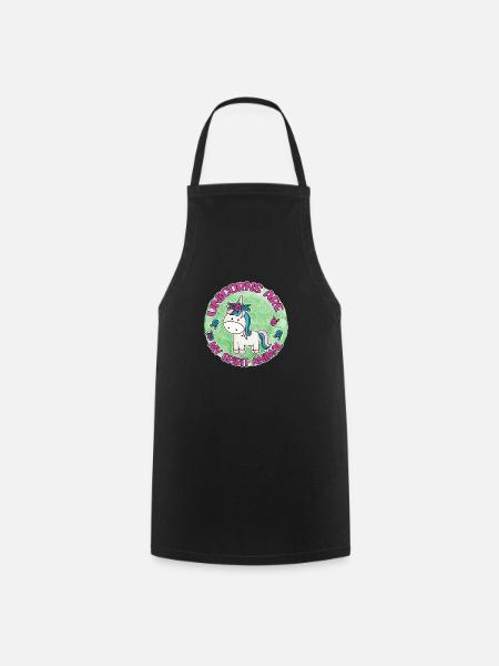 Unicorns Are My Spirit Animal - Cooking Apron - black