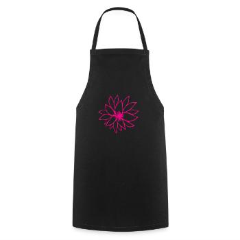 Flower Flower Plant - Tablier de cuisine - noir - Devant - AI Model Male 185 dark (185cm)