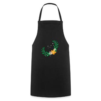 Flower Flower Plant - Tablier de cuisine - noir - Devant - AI Model Male 185 dark (185cm)
