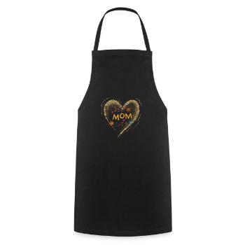 Best mom - Cooking Apron - black - Front - AI Model Male 185 dark (185cm)