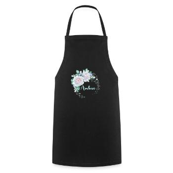 Pour Ambre - Tablier de cuisine - noir - Devant - AI Model Male 185 dark (185cm)