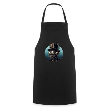 Scuba 1820 - Cooking Apron - black - Front - AI Model Male 185 dark (185cm)