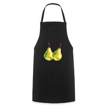 Ampoule 2 - Tablier de cuisine - noir - Devant - AI Model Male 185 dark (185cm)