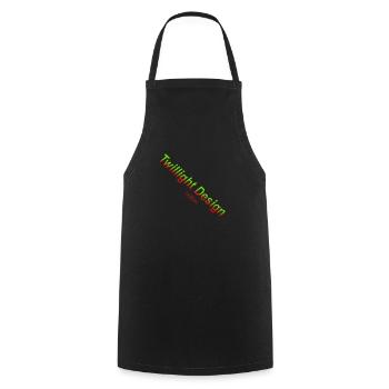 Logo Twillight Design - Kochschürze - Schwarz - Vorne - AI Model Male 185 dark (185cm)